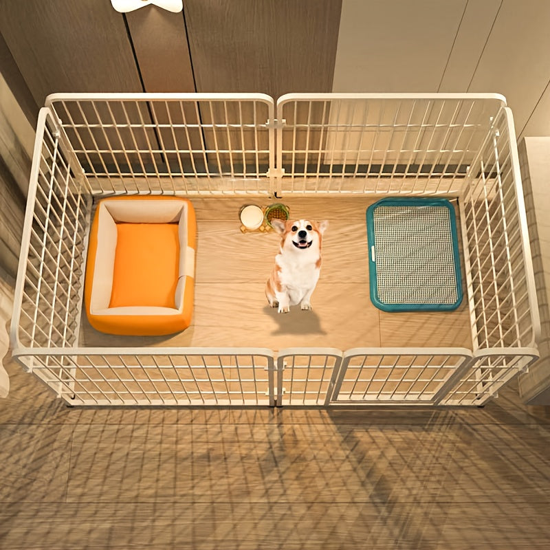 Panels Dog Pen with Metal, Pet Puppy Playpen Metal Exercise Play - product gallery image 6