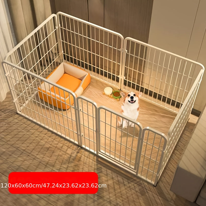 Panels Dog Pen with Metal, Pet Puppy Playpen Metal Exercise Play