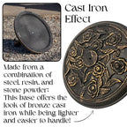 Parasol Base with 9kg, 32mm, 1, Round Bronze Cast Iron Effect Umbrella - product gallery image 5