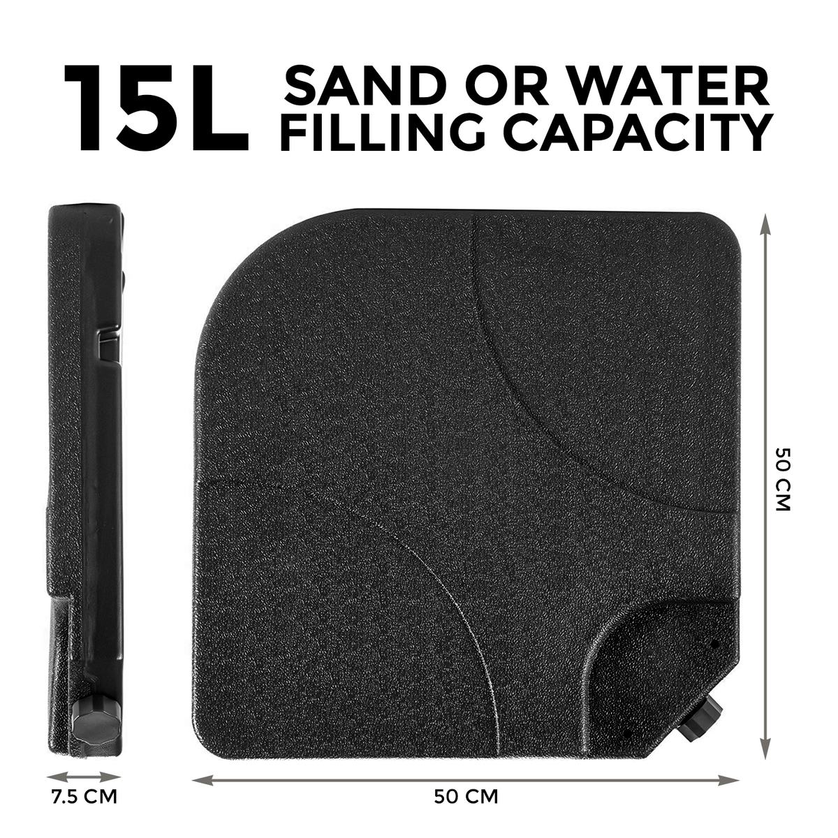 Parasol Bases & Weight with Easy Assembly, Lockable, Plastic - product gallery image 8