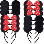 Party Accessorie with 12 Pack, 12PCS-HEADBAND-RED&BLACK - product gallery image 11