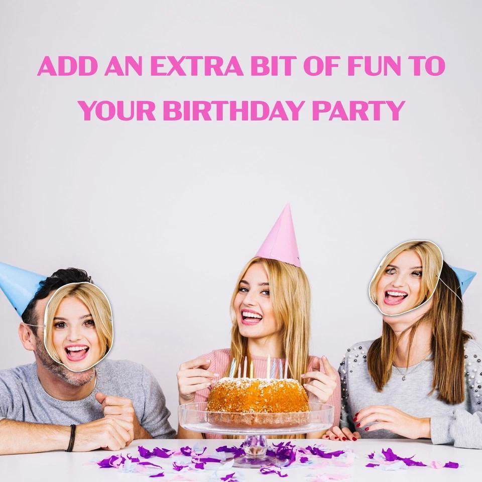 Party Accessory with 15x Personalised Photo Face Masks Eye - product gallery image 8