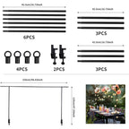 Party Arch Stand with Metal, Balloon Adjustable Metal Table Backdrop Frame - product gallery image 4