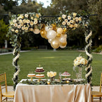 Party Arch Stand with Metal, Balloon Adjustable Metal Table Backdrop Frame - product gallery image 6