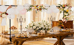 Party Arch Stand with Metal, Balloon Adjustable Metal Table Backdrop Frame - product gallery image 9