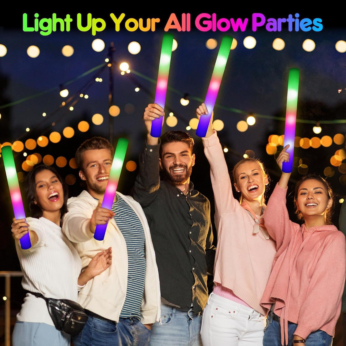 Party Favour with 42pcs, LED Foam Light Up Sticks 42-Pack - product gallery image 8