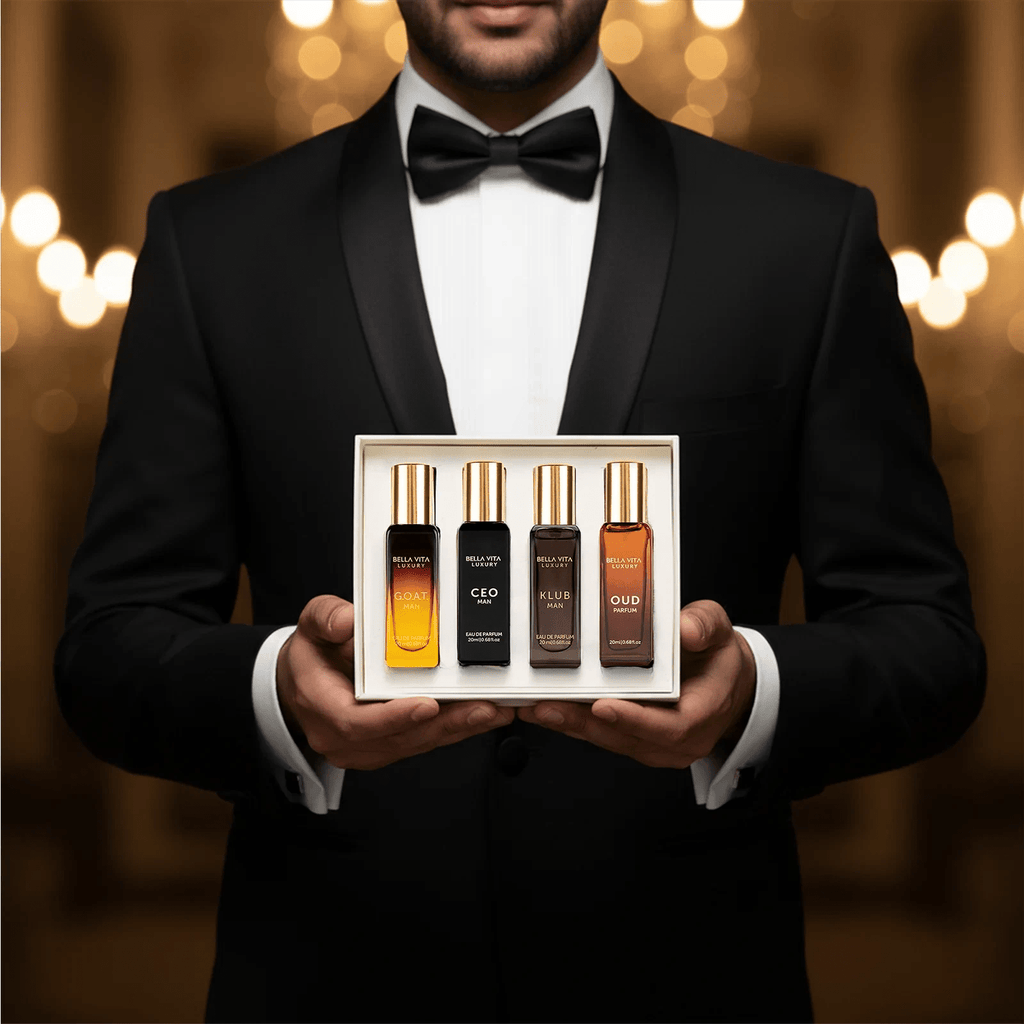 Perfume Gift Set BellaVita Luxury Men's 4x20ml EDP CEO with CEO Man, Klub, Oud - product gallery image 3