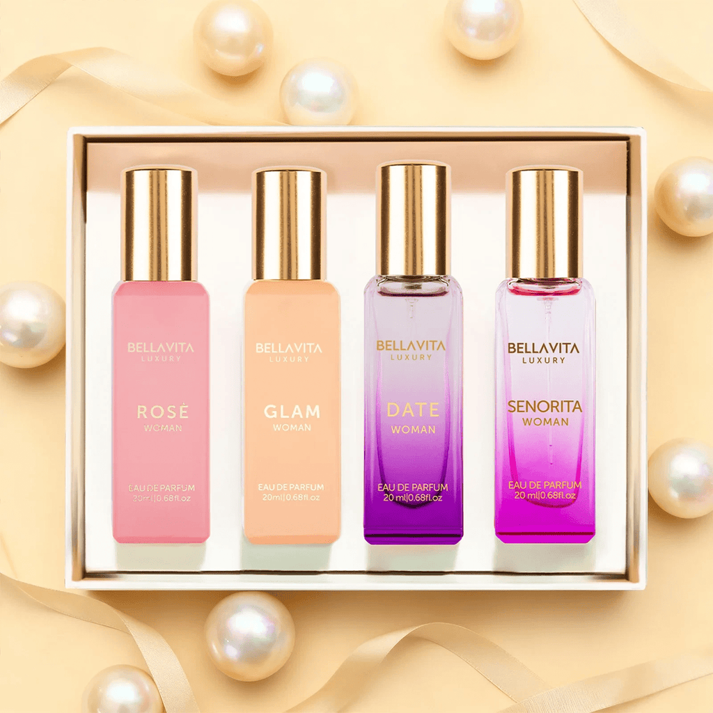 Perfume Gift Set Bellavita Luxury Women's 4x20ml EDP Date with Date, Senorita, Glam - product gallery image 2