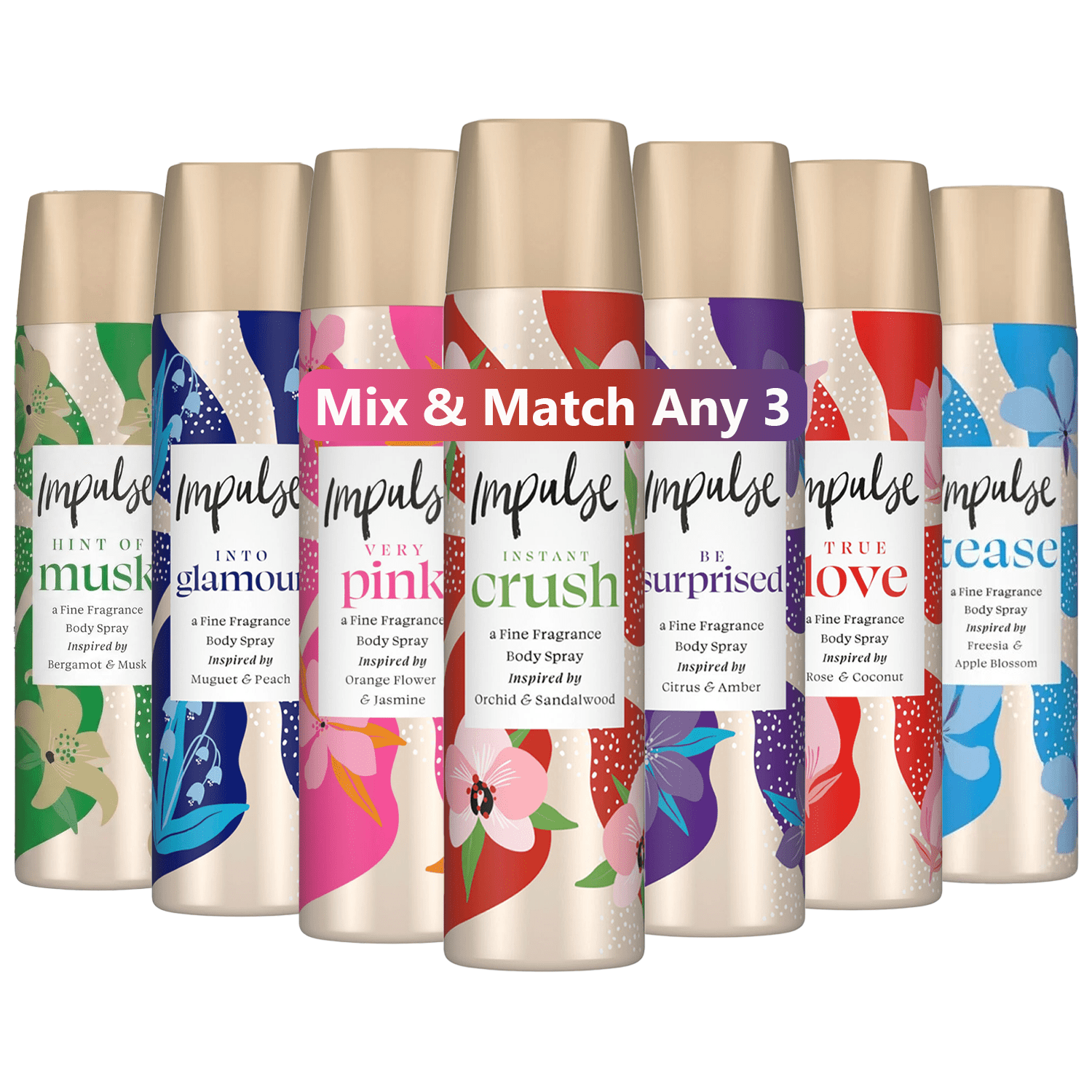 Perfume Gift Set Impulse Mix Match Body Spray Bundle with 75ml - product gallery image 10