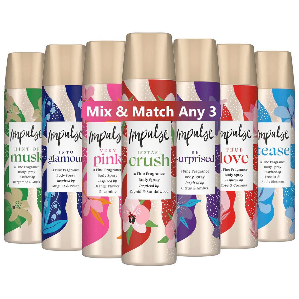 Perfume Gift Set Impulse Mix Match Body Spray Bundle with 75ml