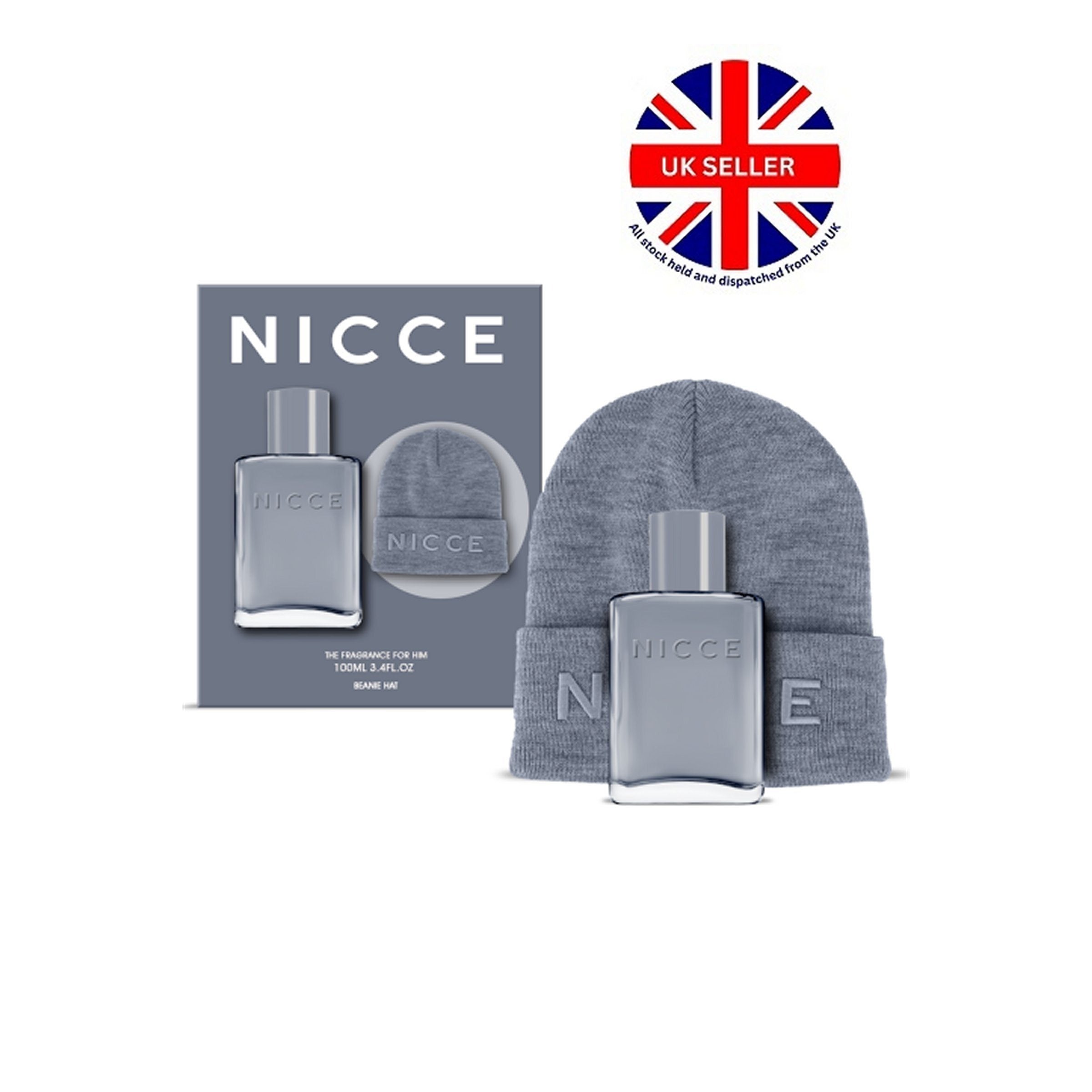 Perfume Gift Set Nicce Men's Fragrance Beanie Hat Eau with 100ml, 85938