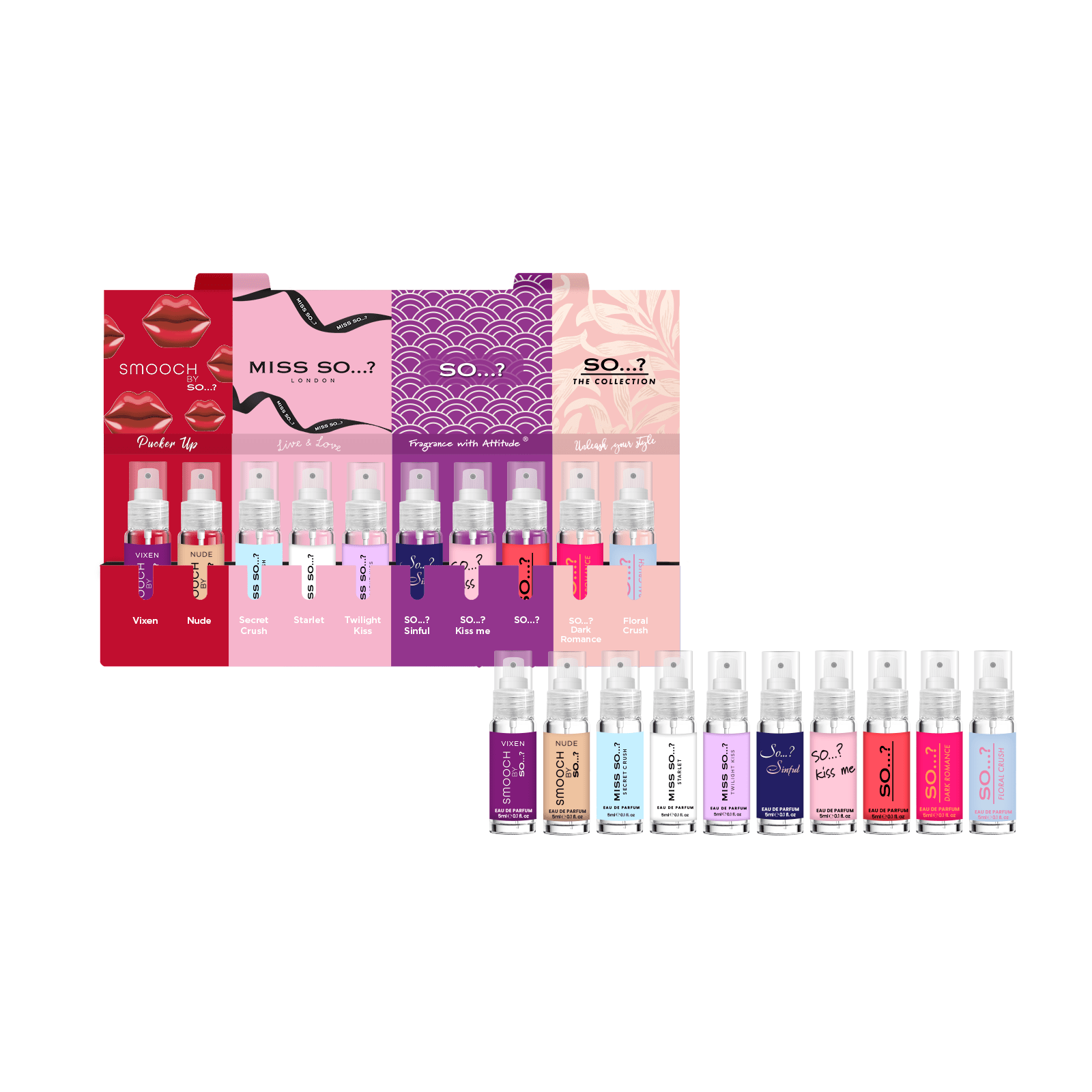 Perfume Gift Set SO...? Iconic Mini Discovery Travel Women with 5ml - product gallery image 3