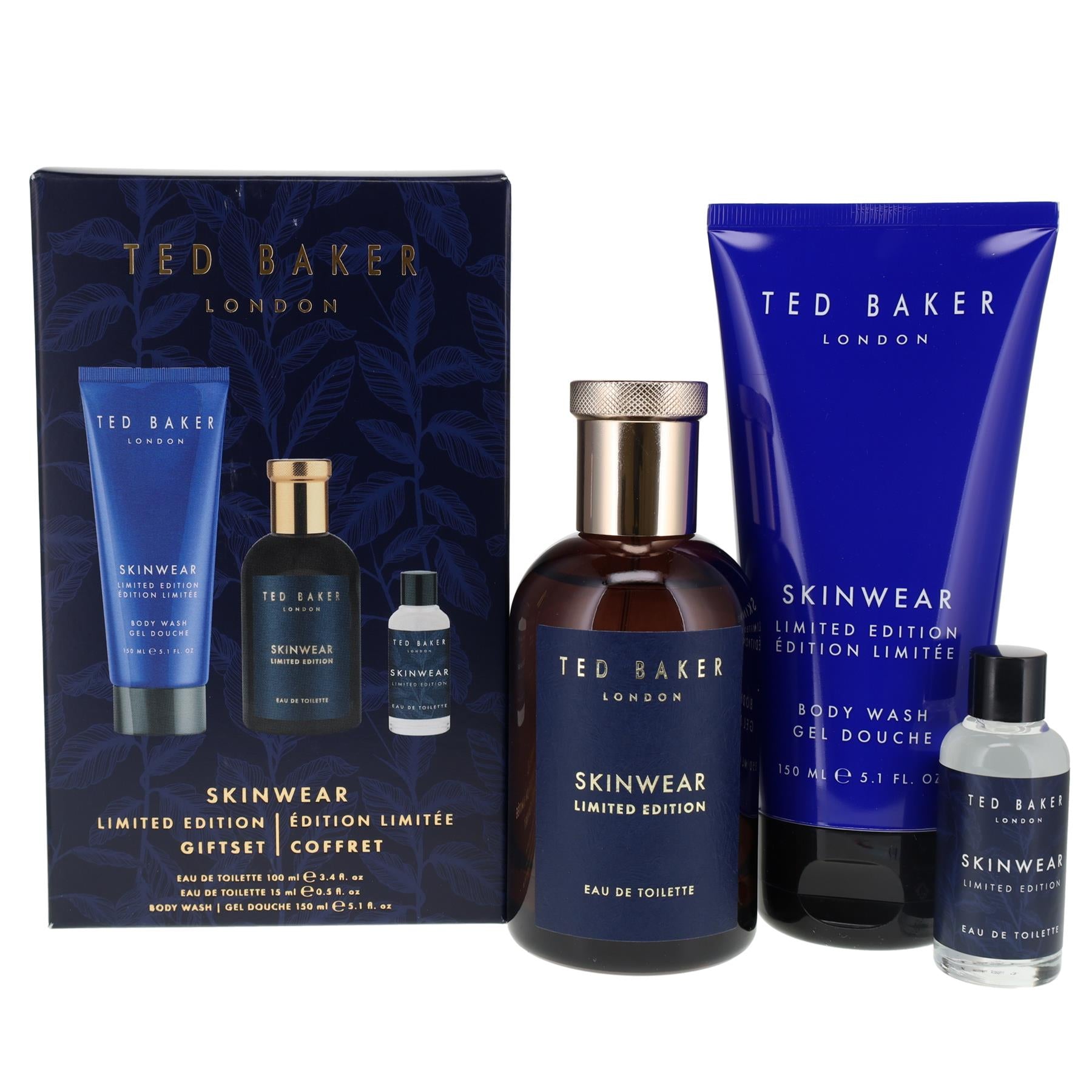 Perfume Gift Set Ted Baker Skinwear Limited Edition EDT with 100ml, 15ml