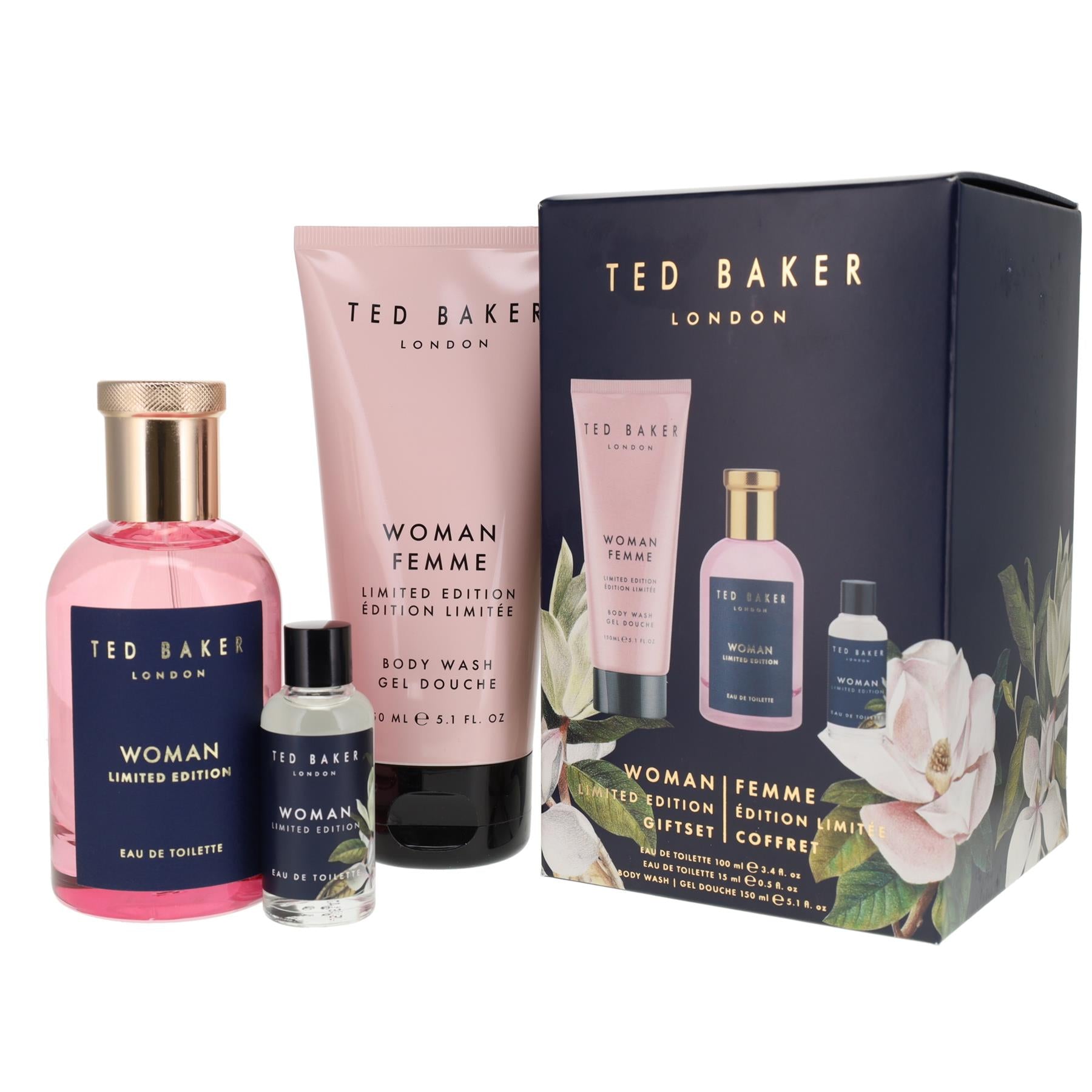 Perfume Gift Set Ted Baker Woman Limited Edition EDT with 100ml, 15ml - product gallery image 3