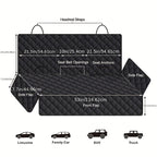 Pet Car Seat Cover Dog Safety Protector with Cotton, Mat Rear Back Hammock - product gallery image 2