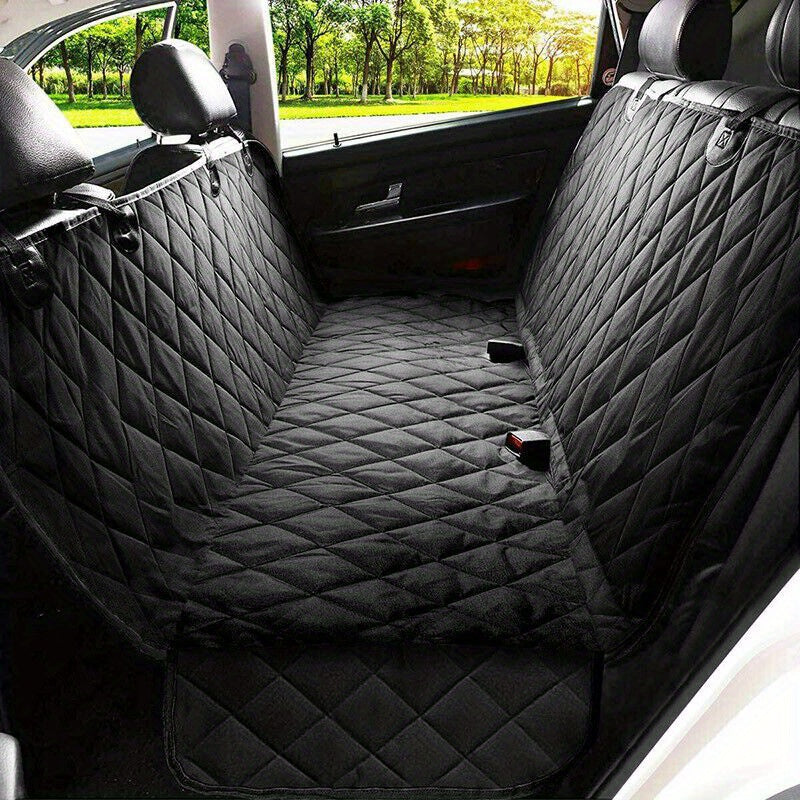 Pet Car Seat Cover Dog Safety Protector with Non-Slip, Cotton - product gallery image 6