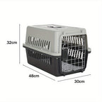 Pet Carrier with 48cm, Metal, 48*32*30cm, Plastic Ventilated Crate Metal Door - product gallery image 4