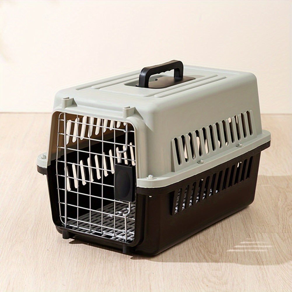 Pet Carrier with 48cm, Metal, 48*32*30cm, Plastic Ventilated Crate Metal Door - product gallery image 6
