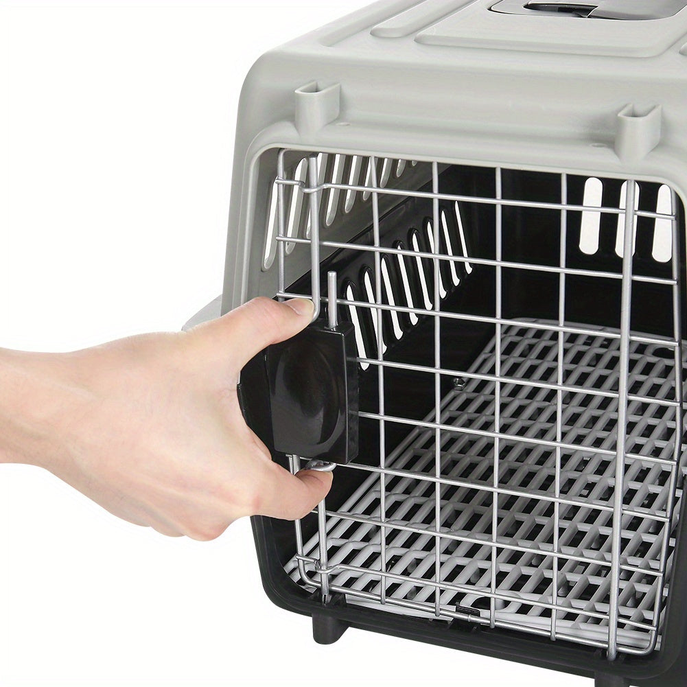 Pet Carrier with 48cm, Metal, 48*32*30cm, Plastic Ventilated Crate Metal Door - product gallery image 9