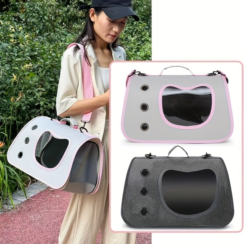 Pet Carrier with Foldable, Large Bag Foldable Dog Cat Travel