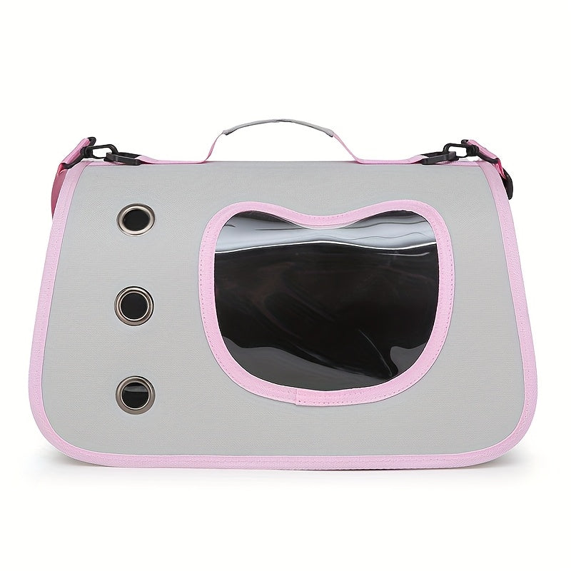 Pet Carrier with Foldable, Large Bag Foldable Dog Cat Travel - pink option