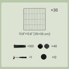 Pet Enclosure with 71 cm, Modular 2-Level Small Animals, Hamsters - product gallery image 3