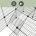 Pet Enclosure with 71 cm, Modular 2-Level Small Animals, Hamsters - product gallery image 5