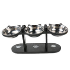Pet Food Feeding Stand Station Stainless with Adjustable Height, Stainless Steel - product gallery image 8