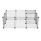 Pet Playpen with 35cm, Metal, Twelve-Panel Metal Grid Panels - product gallery image 21