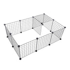 Pet Playpen with 35cm, Metal, Twelve-Panel Metal Grid Panels - product gallery image 22