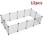 Pet Playpen with 35cm, Metal, Twelve-Panel Metal Grid Panels - product gallery image 6