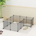 Pet Playpen with 35cm, Metal, Twelve-Panel Metal Grid Panels - product gallery image 9