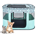 Pet Playpen with Foldable, Stainless Steel, 1, Foldable Portable Dog Cat Crate Soft - product gallery image 13