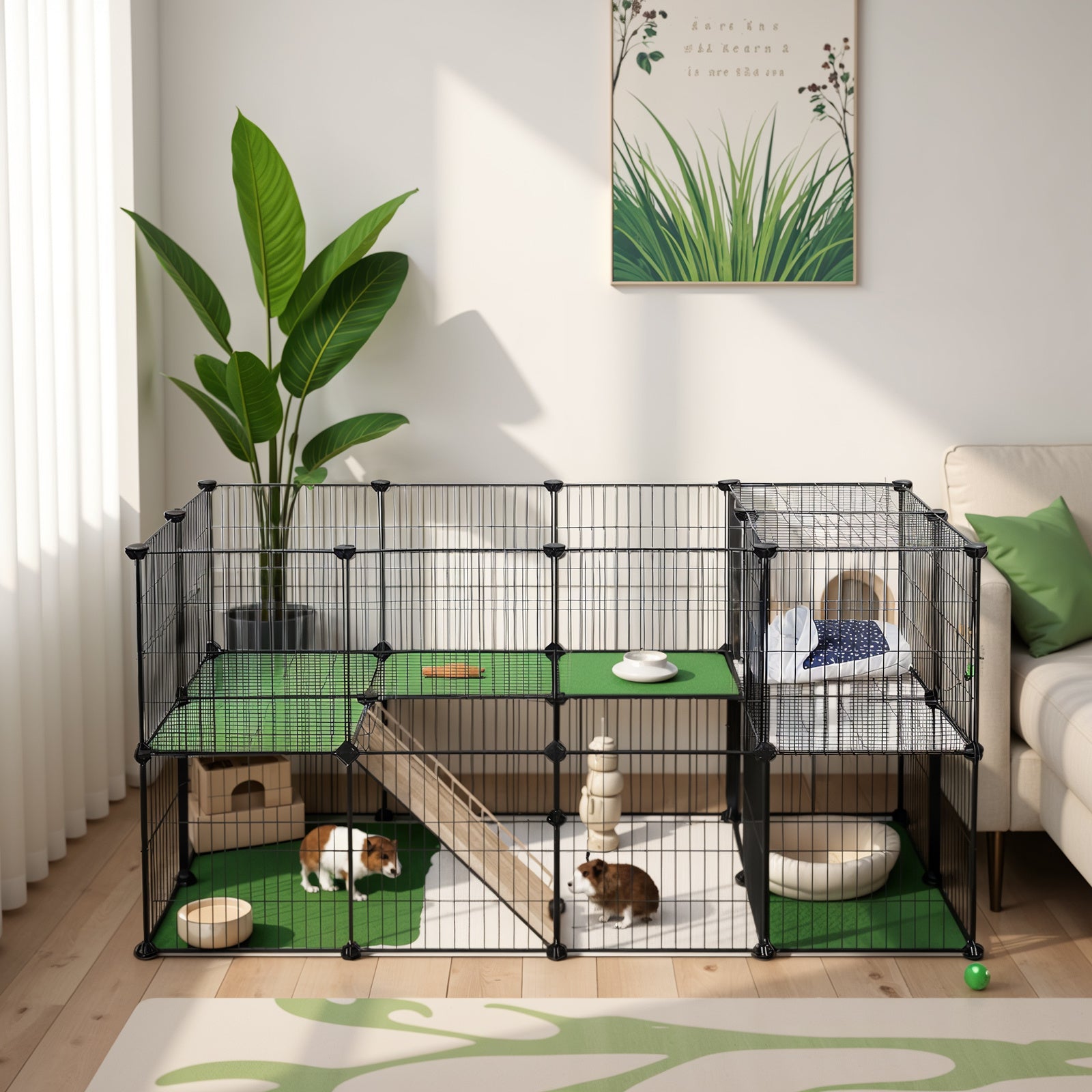 Pet Playpen with Non-Slip, Easy Assembly, Metal for storage and organisation - product gallery image 5