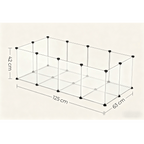 Pet Playpen with Plastic, Modular Floor Indoor Small Animal Enclosure - product gallery image 2