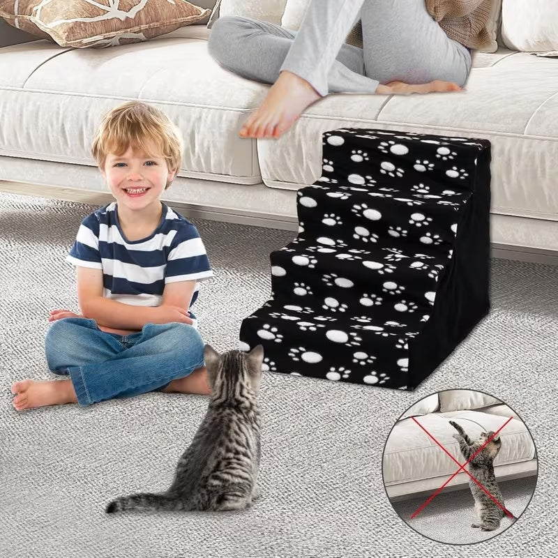 Pet Stair with Foldable, Non-Slip, Waterproof, 3-Step Stairs Dog Steps Washable Non-Slip - product gallery image 14