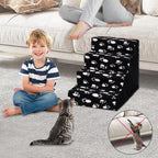 Pet Stair with Foldable, Non-Slip, Waterproof, 3-Step Stairs Dog Steps Washable Non-Slip - product gallery image 14