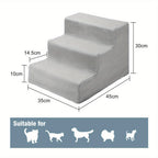 Pet Stair with Foldable, Non-Slip, Waterproof, 3-Step Stairs Dog Steps Washable Non-Slip - product gallery image 4