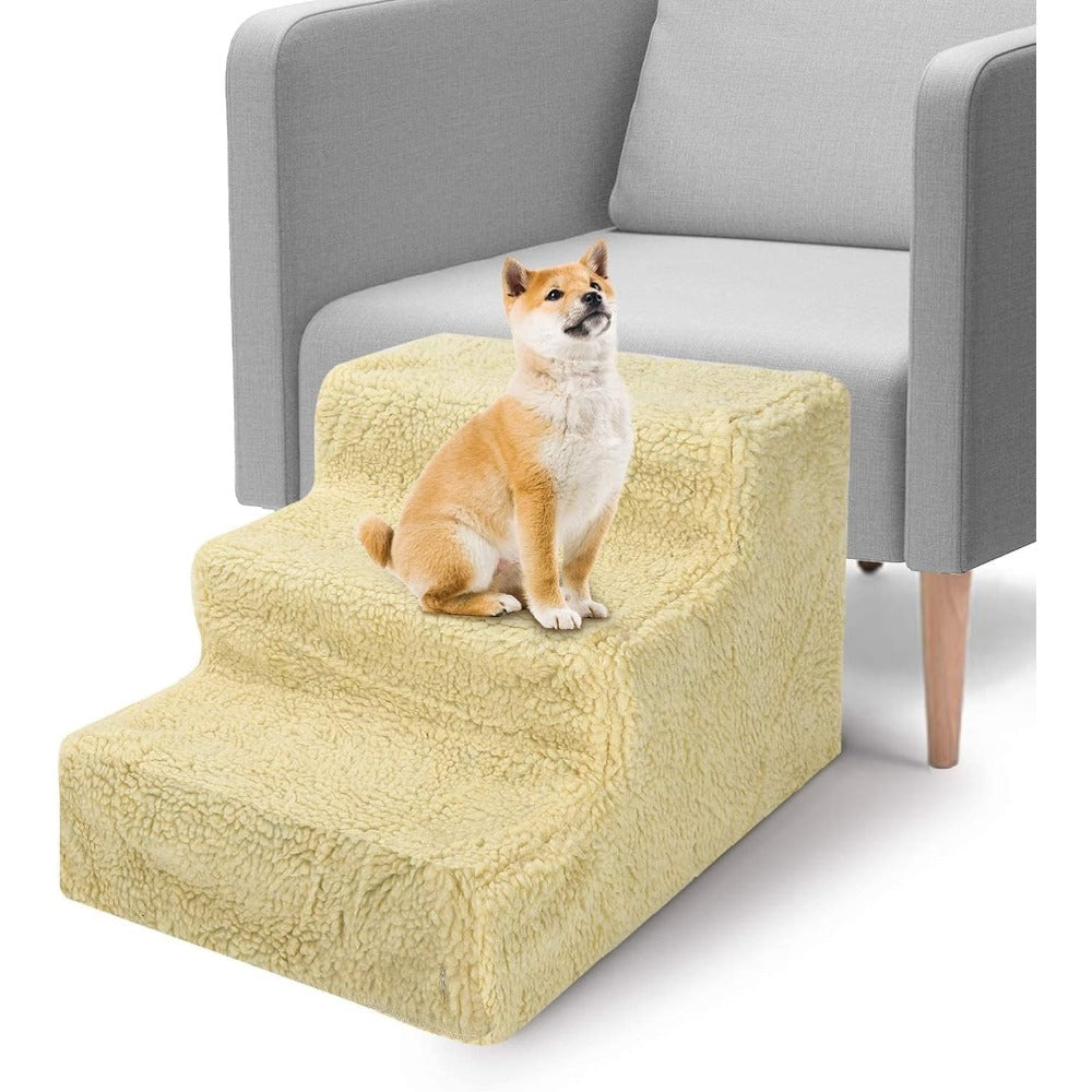 Pet Stair with Foldable, Non-Slip, Waterproof, 3-Step Stairs Dog Steps Washable Non-Slip - product gallery image 6