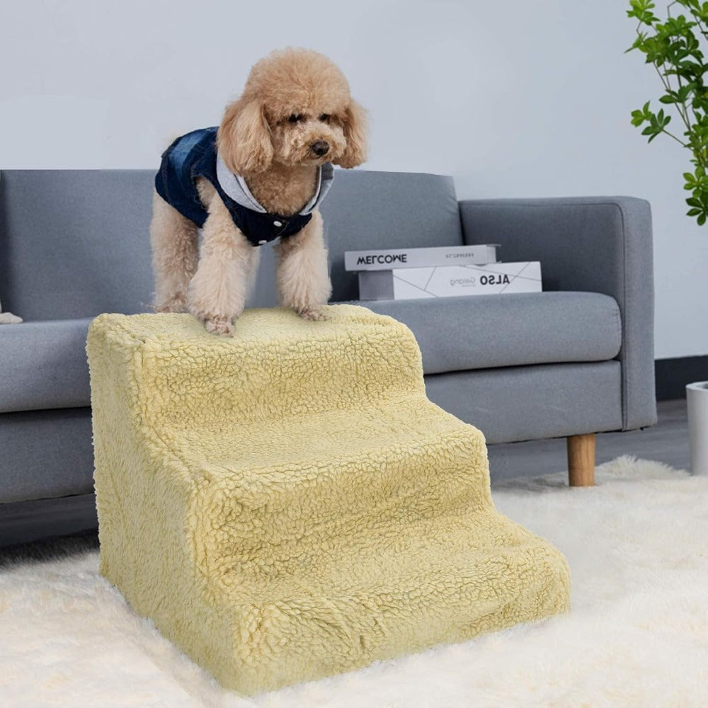 Pet Stair with Foldable, Non-Slip, Waterproof, 3-Step Stairs Dog Steps Washable Non-Slip - product gallery image 7