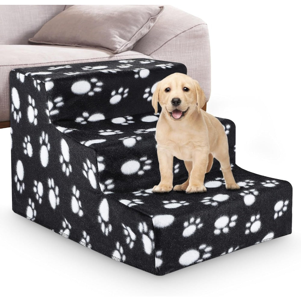 Pet Stair with Foldable, Non-Slip, Waterproof, 3-Step Stairs Dog Steps Washable Non-Slip - product gallery image 9