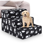 Pet Stair with Foldable, Non-Slip, Waterproof, 3-Step Stairs Dog Steps Washable Non-Slip - product gallery image 9