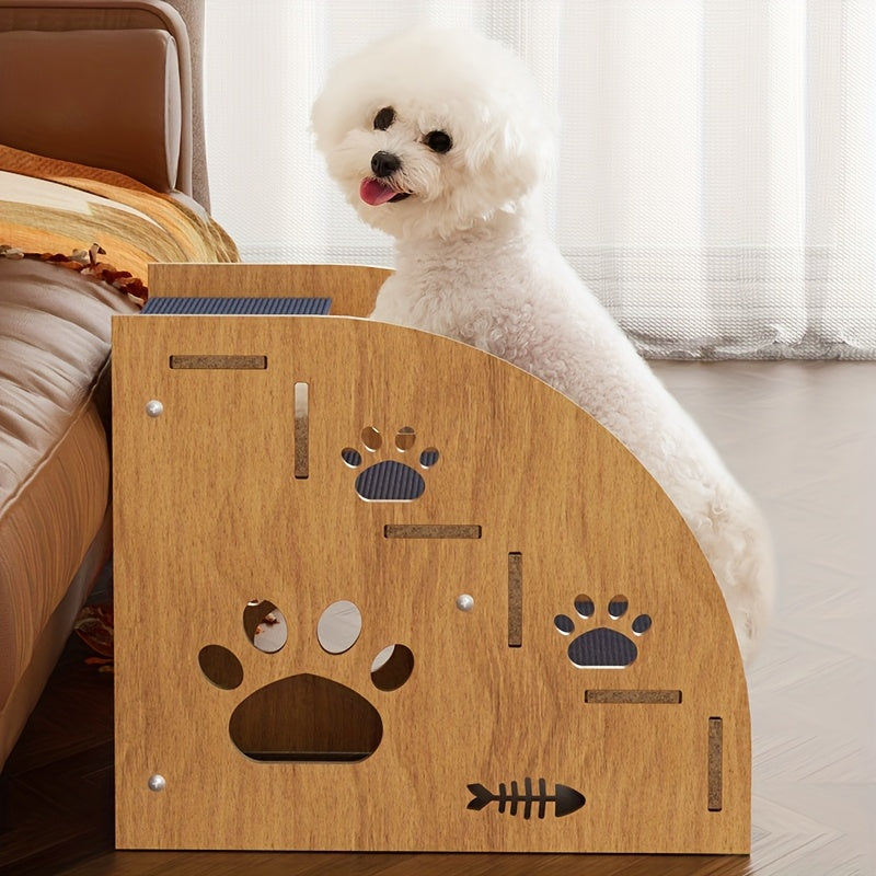Pet Stair with Space-Saving, Non-Slip, Easy Assembly, Wood - product gallery image 4