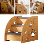 Pet Stair with Space-Saving, Non-Slip, Easy Assembly, Wood - product gallery image 6