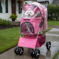 Pet Stroller with Foldable Rain Cover Seven Colours