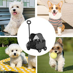 Pet Stroller with Foldable, Wheels, Mini Foldable Trolley Retractable Pull Handle - product gallery image 5