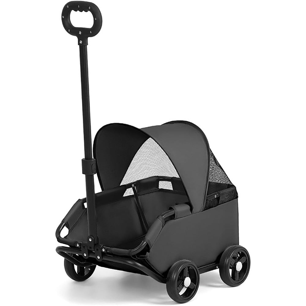Pet Stroller with Foldable, Wheels, Mini Foldable Trolley Retractable Pull Handle