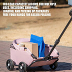 Pet Stroller with Wheels, Four-Wheel Retractable Handle Canopy - product gallery image 15