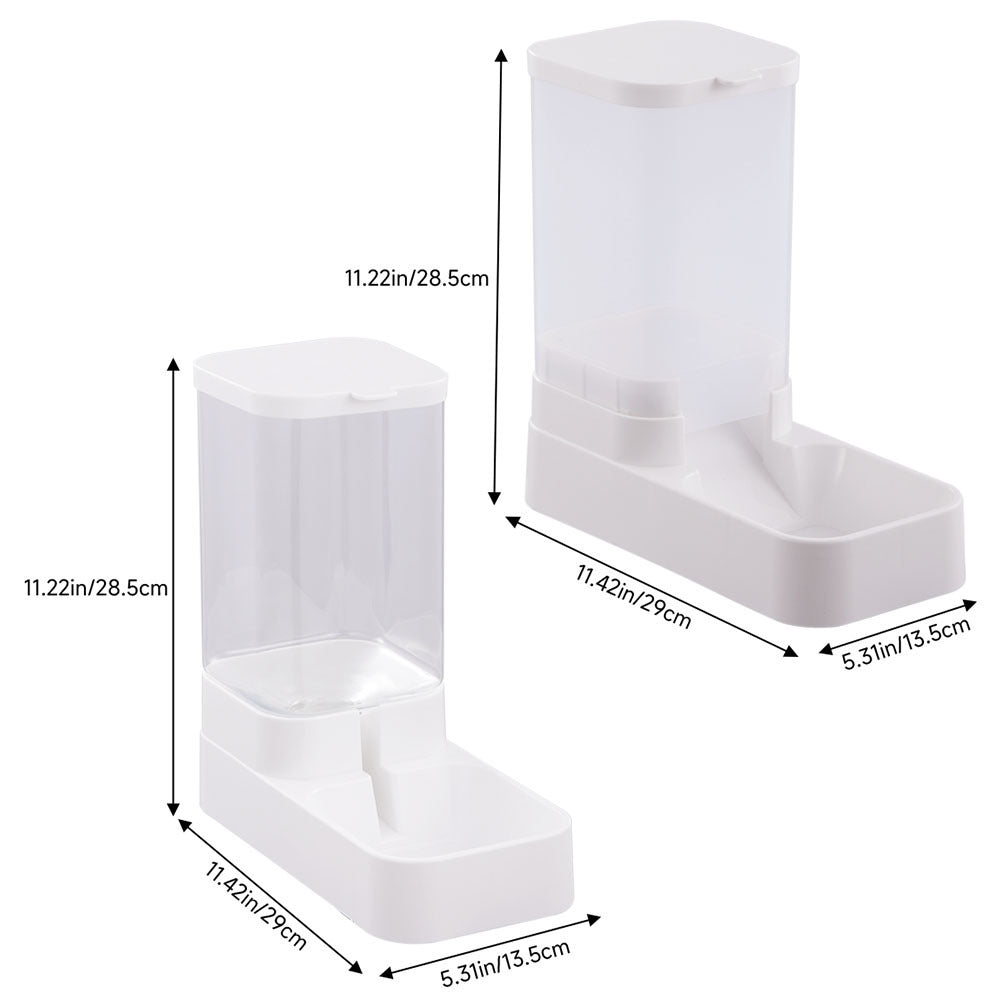 Pet Supplie with Feeder Water Dispenser 3.8L Gravity - Food feeder+Water feeder option