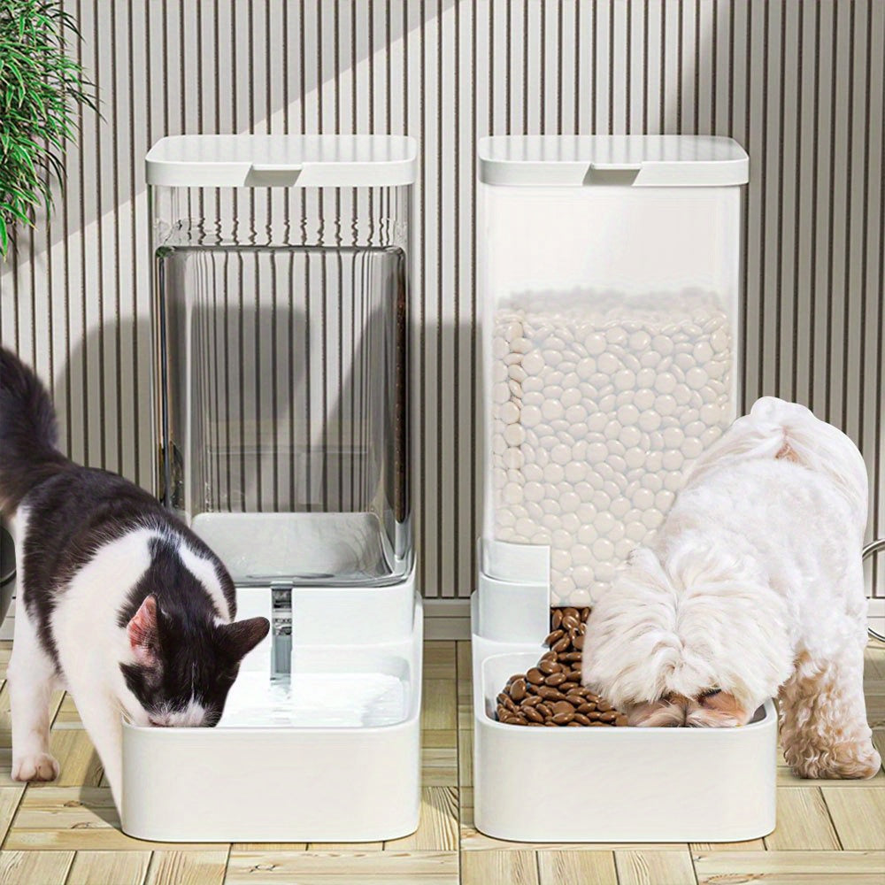 Pet Supplie with Feeder Water Dispenser 3.8L Gravity